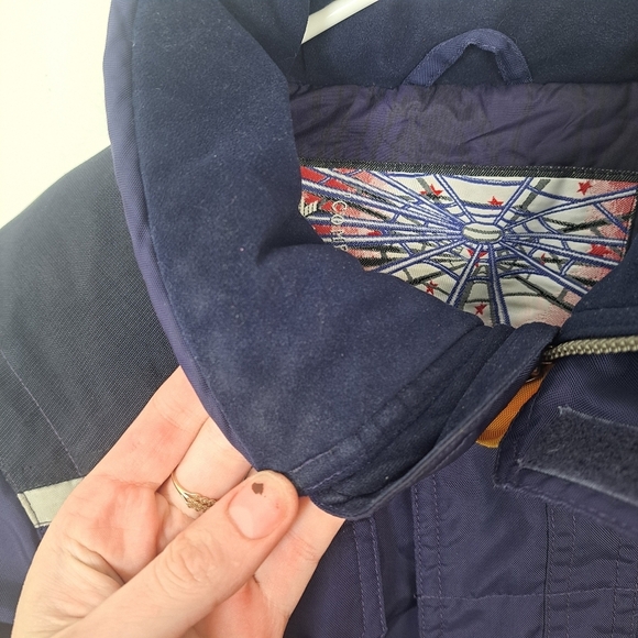 Spyder Blue Yellow Boys Ski Snowboarding Outdoor Winter Coat Size 18/20 - Picture 4 of 10